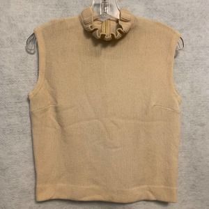 VINTAGE Wool Ruffle Neck Sleeveless Top (with bonus item)